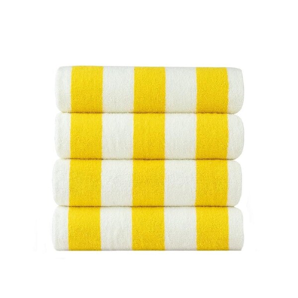 Cabana Beach Towels - Set of 4 Yellow