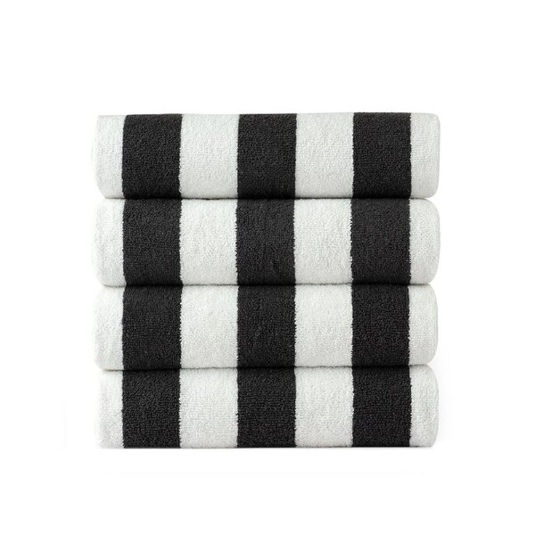 Cabana Beach Towels - Set of 4 Grey