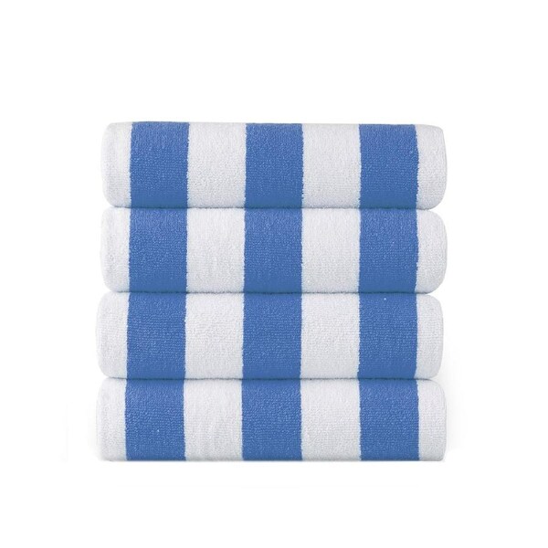 Cabana Beach Towels - Set of 4 Light Blue