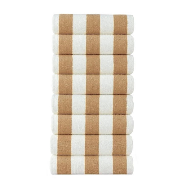 Cabana Beach Towels - Set of 8 Beige