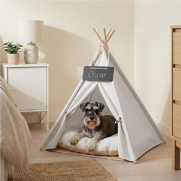 Pawz Pet Tent Puppy Cat Dog Bed Tent Washable Tent Bed Cushion Indoor Pet House L