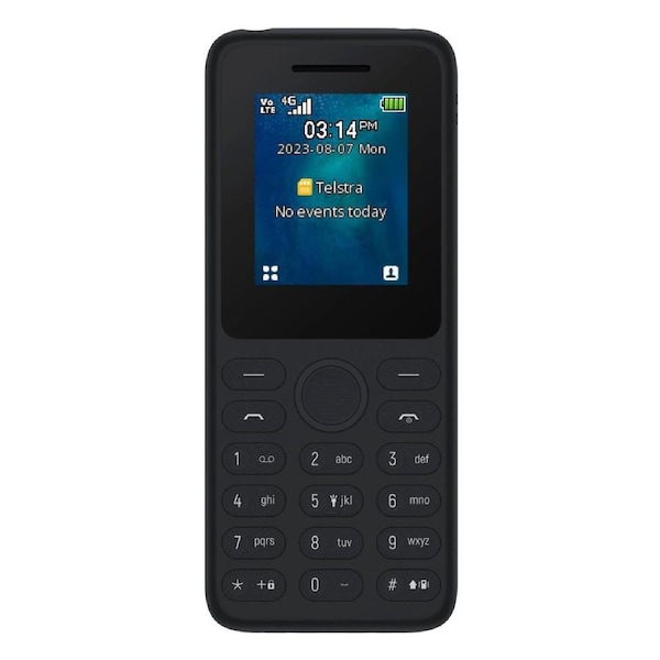 TCL/Telstra T-Lite 4G (Keypad, 1.77'', T311A, Unlocked) - Grey Black