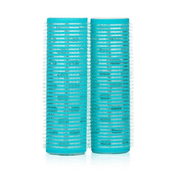 Lucky Trendy Velcro Aluminum Roller, 30mm, Blue 2pcs 2pcs