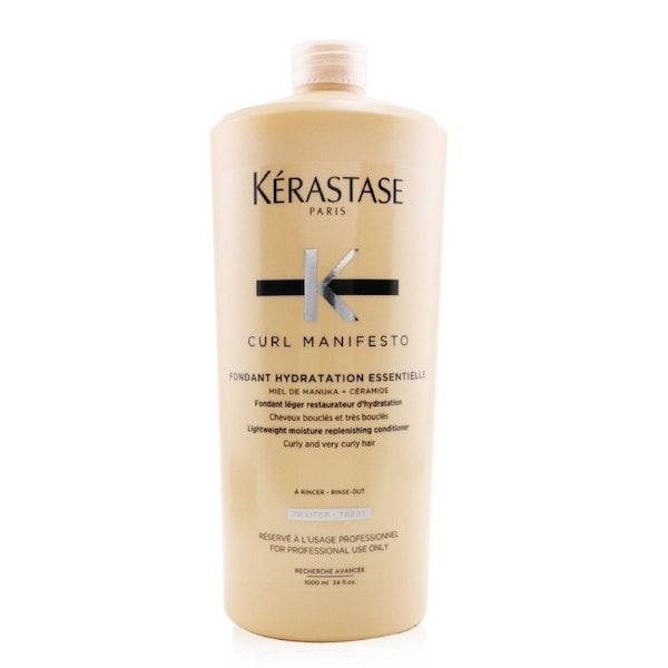 Kerastase Curl Manifesto Fondant Hydratation Essentielle Lightweight Moisture Replenishing Conditioner - For Curly & Very Curly Hair (Salon Size) 1000ml/34oz 1000ml/34oz