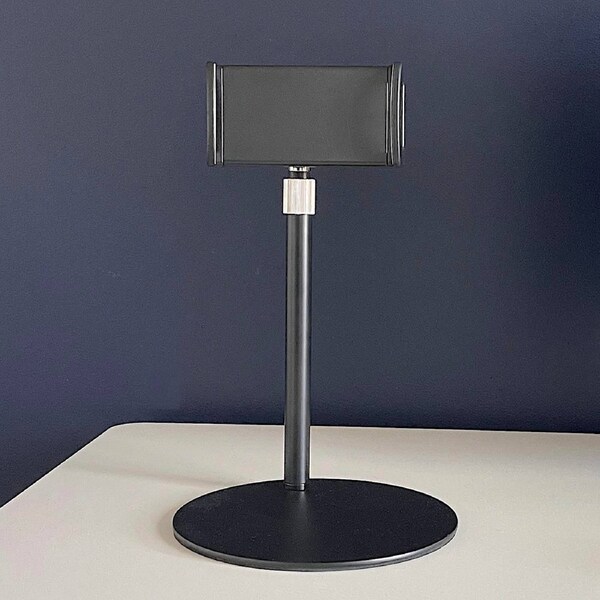 GKU iphone ipad Kindle Tablet Holder Stand Compatible All Models 4" To 13.5" Black