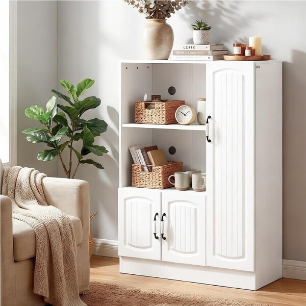 Artiss Buffet Sideboard 120/180cm Hutch Kitchen Storage 120cm White