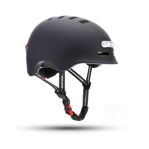 LED Flashing Bike Helmet for Adults in Black Small