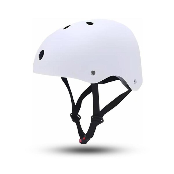 AHA Kids Hard-Shell Lightweight Bike Helmet in White Medium
