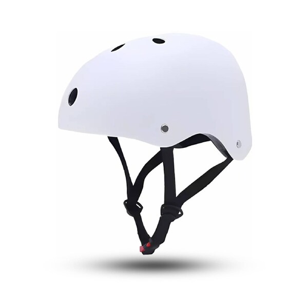 AHA Kids Hard-Shell Lightweight Bike Helmet in White Large