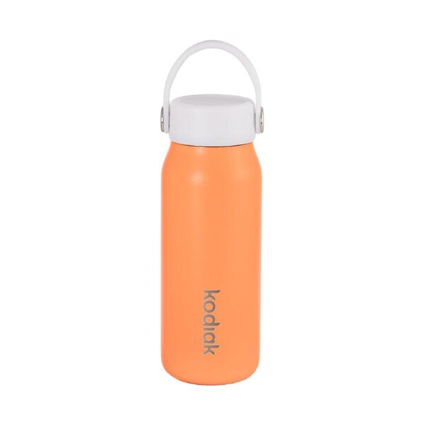 Kodiak Impact 250ml Insulated Stainless Steel Bottle Leakproof Lid Orange Sun