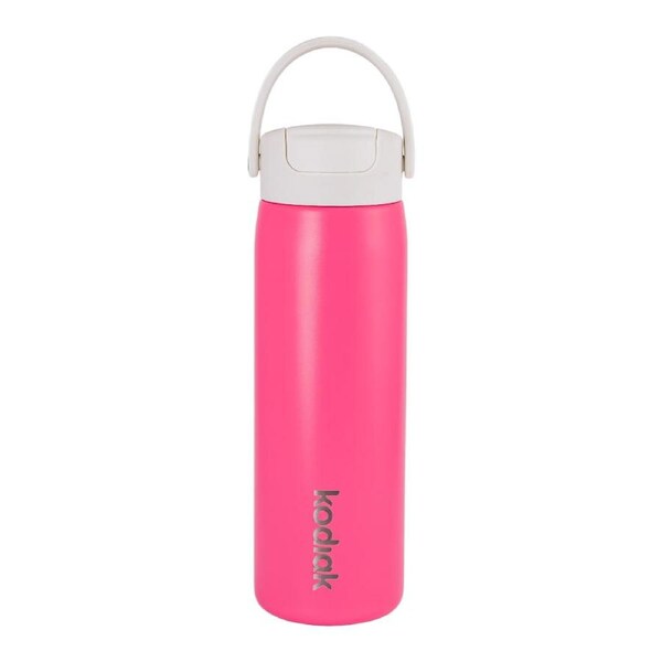 Kodiak Impact 710ml Insulated Stainless Steel Bottle with Straw Lid Pink Pop