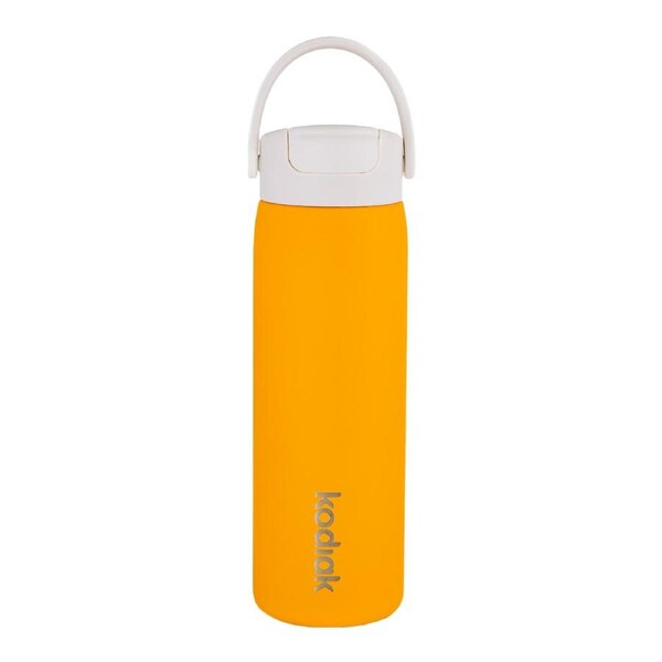 Kodiak Impact 710ml Insulated Stainless Steel Bottle with Straw Lid Orange Burst