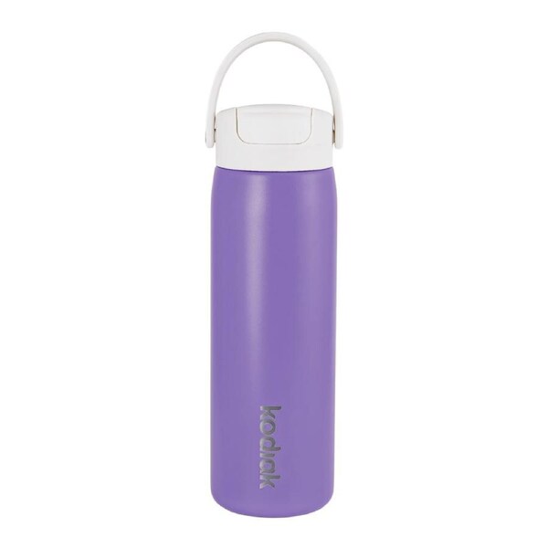 Kodiak Impact 710ml Insulated Stainless Steel Bottle with Straw Lid Purple Scottie