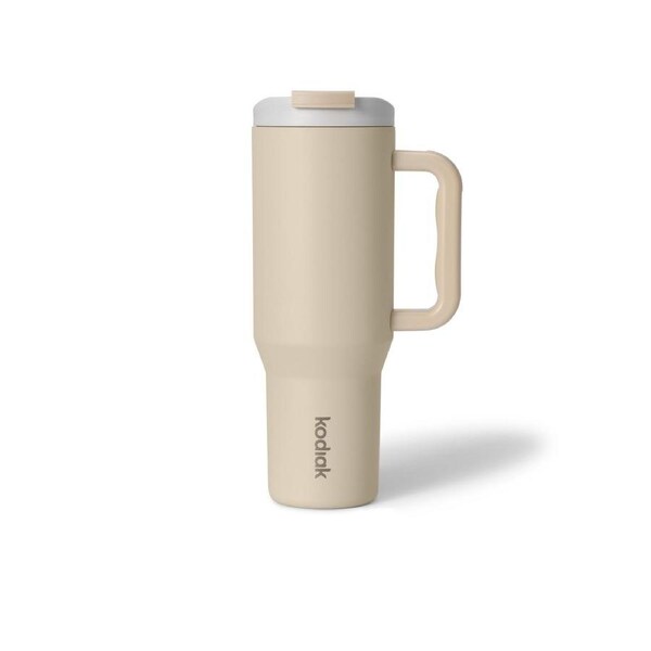 Kodiak Leakproof 1182ml Stainless Steel Insulated Tumbler w/ Straw 40oz Cream Beige
