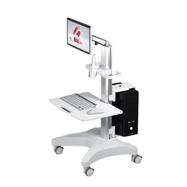Clinic Mobile Computer Work station Cpu Monitor Cart 1150mm gid://shopify/Metaobject/157597991200, gid://shopify/Metaobject/158235230496