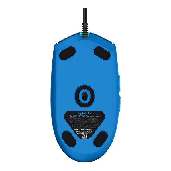 Logitech G203 Lightsync RGB Wired Gaming Mouse 910-005792 - Blue Blue