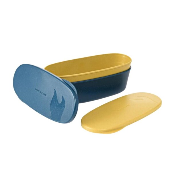 Light My Fire - SnapBox Oval 2-pack Musty Yellow & Hazy Blue