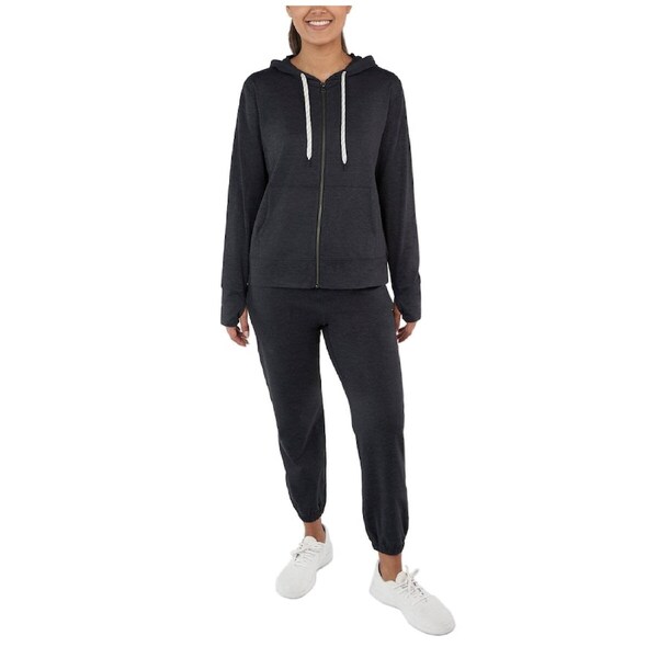Kirkland Signature Ladies Hoodie Black - Eco-Friendly, Moisture-Wicking Large