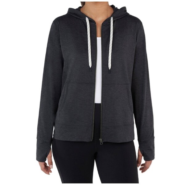 Kirkland Signature Ladies Hoodie Black - Eco-Friendly, Moisture-Wicking X-Large