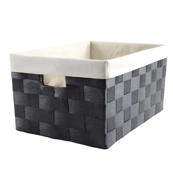 Linear Storage Basket Black Large