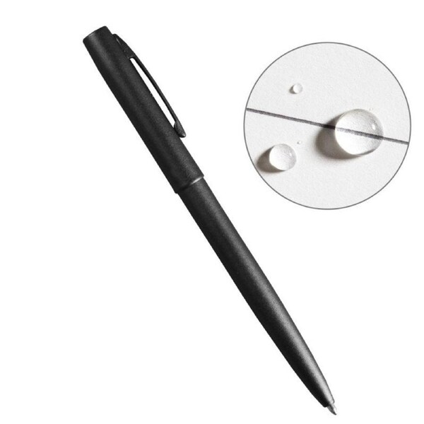 Rite in the Rain All Weather Metal Clicker Pen Refillable Black