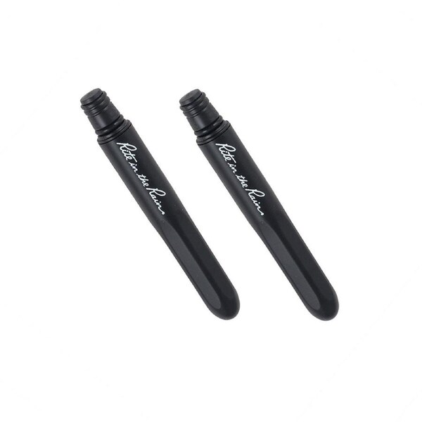Rite in the Rain - All Weather Plastic Pocket Pen Non-Refillable - Matte Black - Black Ink - 2 Pack Black
