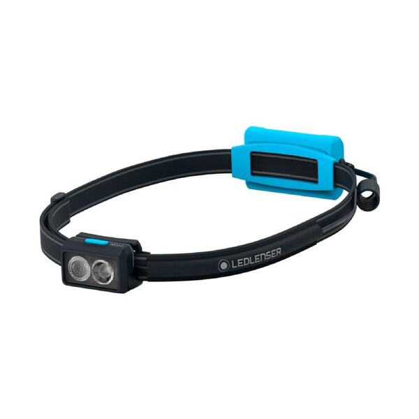 Ledlenser NEO3 Running Headlamp LED AAA Lightweight Red Rear Light Blue