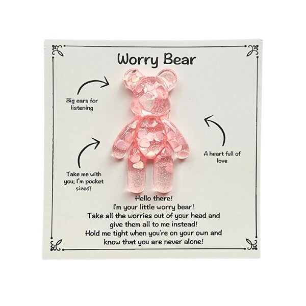 Worry Bear Pink