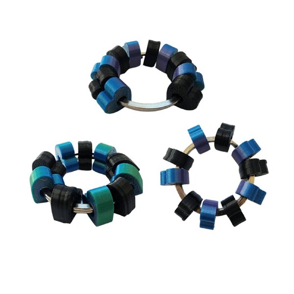 Cosmic 3D Fidgets Hearts