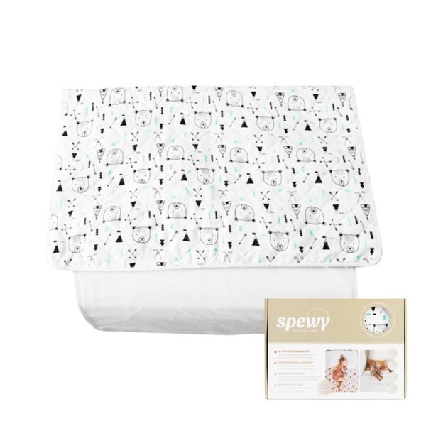 Spewy Bed Mat - Bear Hunt Pattern Queen