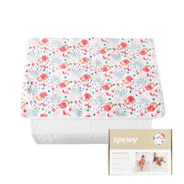 Spewy Bed Mat - Rainclouds Pattern