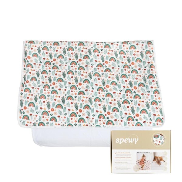 Spewy Bed Mat - Chasing Rainbows Pattern