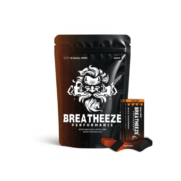 Breatheeze Boost Nasal Strips - 30 Pack Ignite