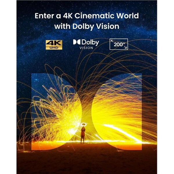 Nebula Cosmos 4K SE Dolby Vision Smart Projector with Google TV Grey