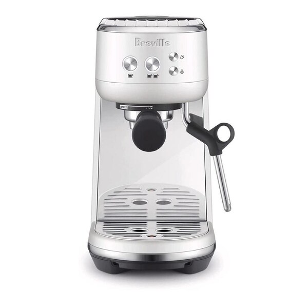 Breville The Bambino Plus Espresso Coffee Machine BES500SST - Sea Salt White
