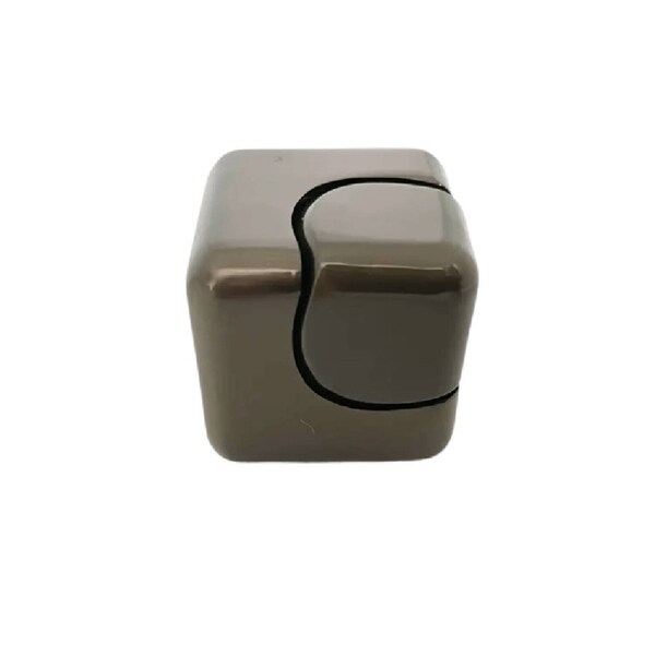 Metal Spinning Cube Gunmetal Grey