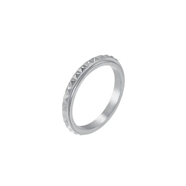 Anxiety Spinner Ring - Mini Spikes Size 5