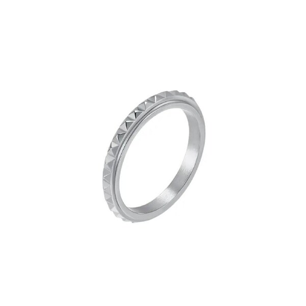 Anxiety Spinner Ring - Mini Spikes Size 8