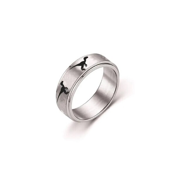 Anxiety Spinner Ring - Velociraptor Size 8