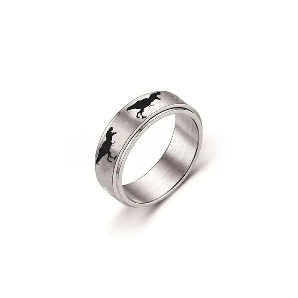 Anxiety Spinner Ring - T-Rex Size 12