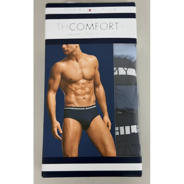 Tommy Hilfiger Men's Comfort Hip Brief 3 Pack - Multi S