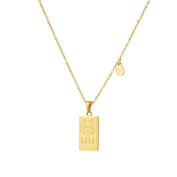 Silk Oil of Morocco - Zodiac Sign Pendant Necklace aries