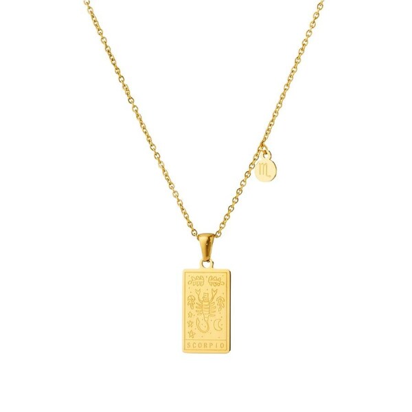 Silk Oil of Morocco - Zodiac Sign Pendant Necklace scorpio
