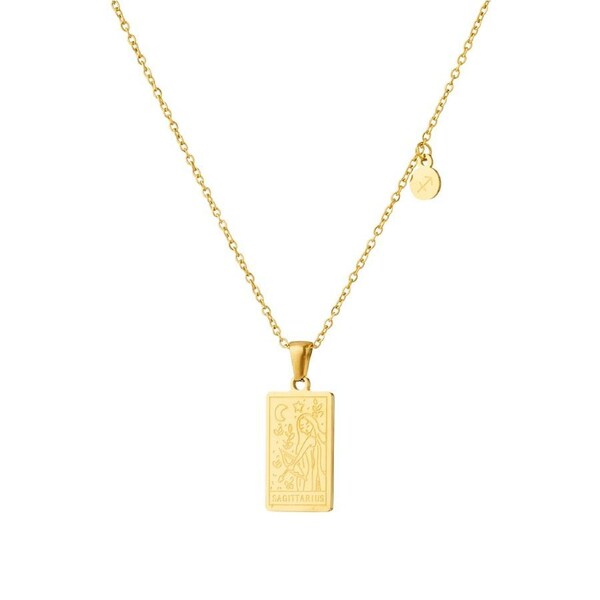 Silk Oil of Morocco - Zodiac Sign Pendant Necklace sagittarius