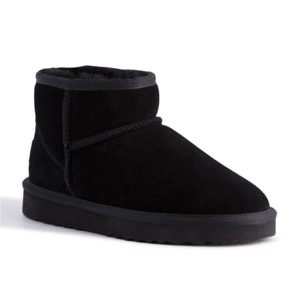 AUS WOOLI UGG Bondi Sheepskin Short Ankle Boots In Black AU WOMEN 8/AU MEN 6 / BLACK