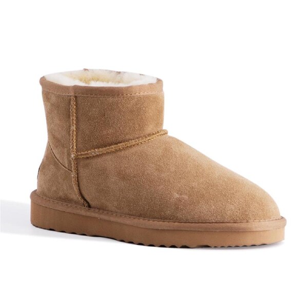 AUS WOOLI UGG Bondi Sheepskin Short Ankle Boots In Chestnut/Tan AU WOMEN 7/AU MEN 5 / CHESTNUT