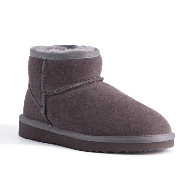 AUS WOOLI UGG Bondi Sheepskin Short Ankle Boots In Grey AU WOMEN 8/AU MEN 6 / DARK GREY