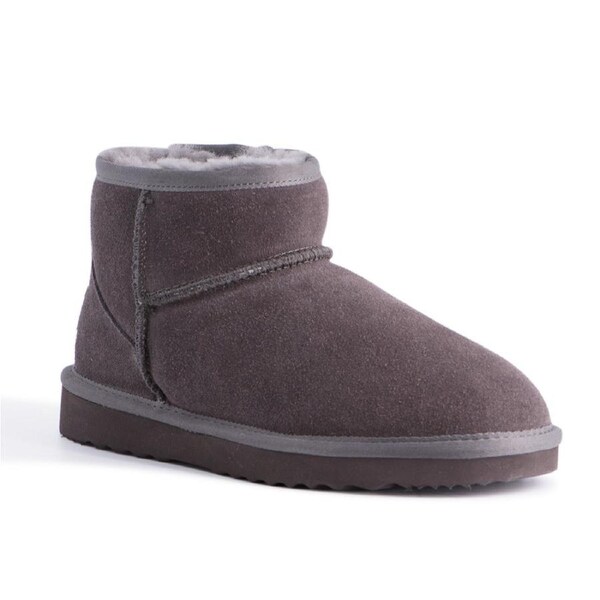 AUS WOOLI UGG Bondi Sheepskin Short Ankle Boots In Grey AU WOMEN 10/AU MEN 8 / DARK GREY