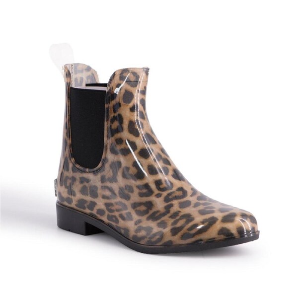 AUS WOOLI UGG Womens Double Bay Rainboots With Free Sheepskin Insole In Leopard Print US WOMEN 8/US MEN 7