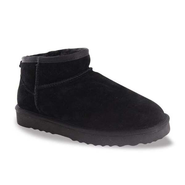 AUS WOOLI Sheepskin Classic Ultra Mini Boot - Black AU WOMEN 8/AU MEN 6